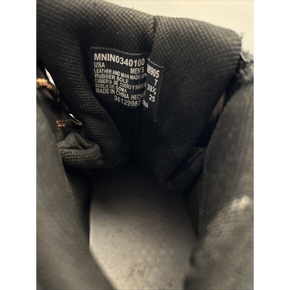 Interceptor MNIN0340100 Men's Black Leather Non Steel Toe Boots Size 7 - Picture 5 of 10